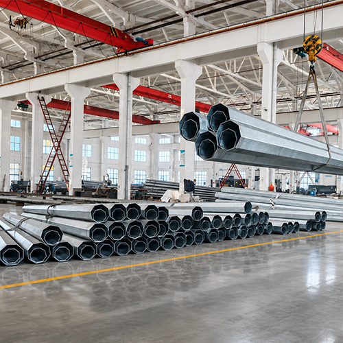 CW-8MP-X: Steel Utility Pole | Octagonal Steel Pole | Galvanized Steel Utility Pole