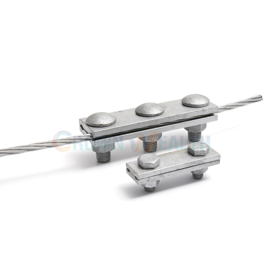 Adss Cable Pole Line Dead End Three Bolt Groove Curved Suspension Guy Clamp