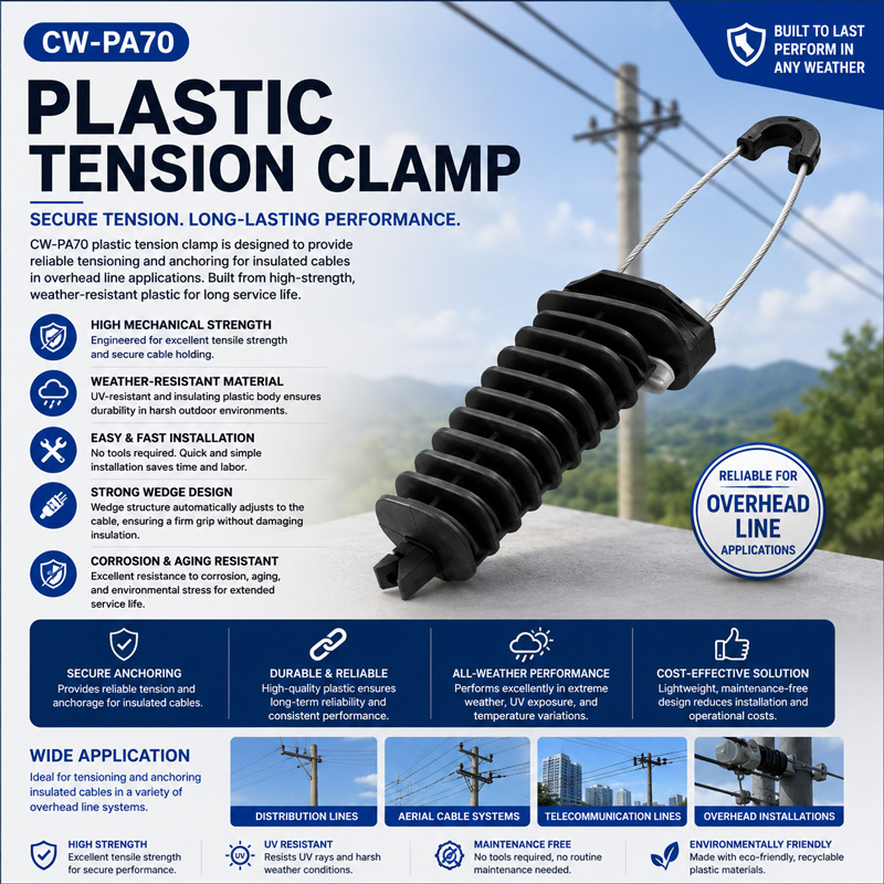 CW-PA70: Plastic Tension Clamp