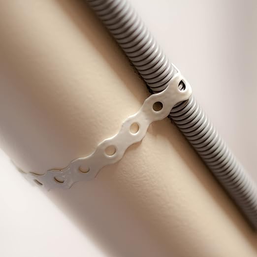 All Round Black PVC Coated Hanging Galvanized Metal Perforated Cable Fixing Band Strap – Durable Fixing Solution for Cable, Pipe & Structural Support