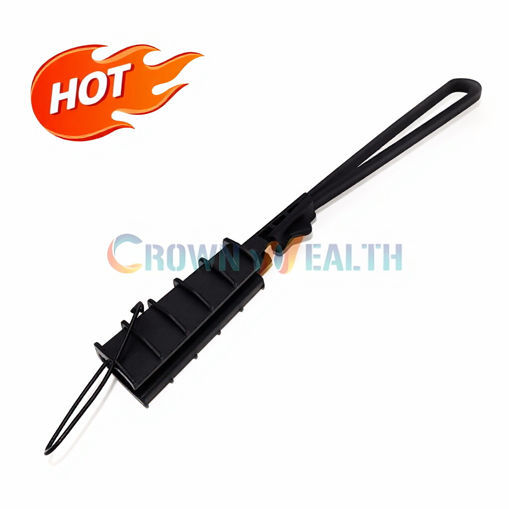 CWPDC-001: Plastic Flat Telecom Fiber Optic Tension Drop Wire Cable Clamp