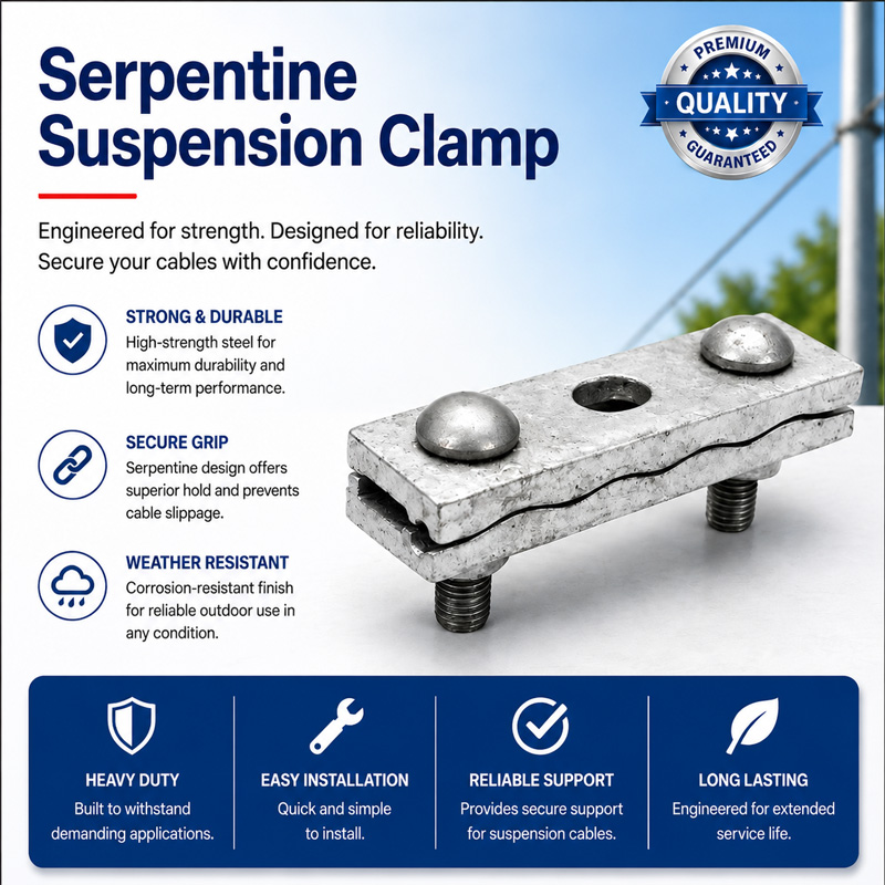 Serpentine Suspension Clamp