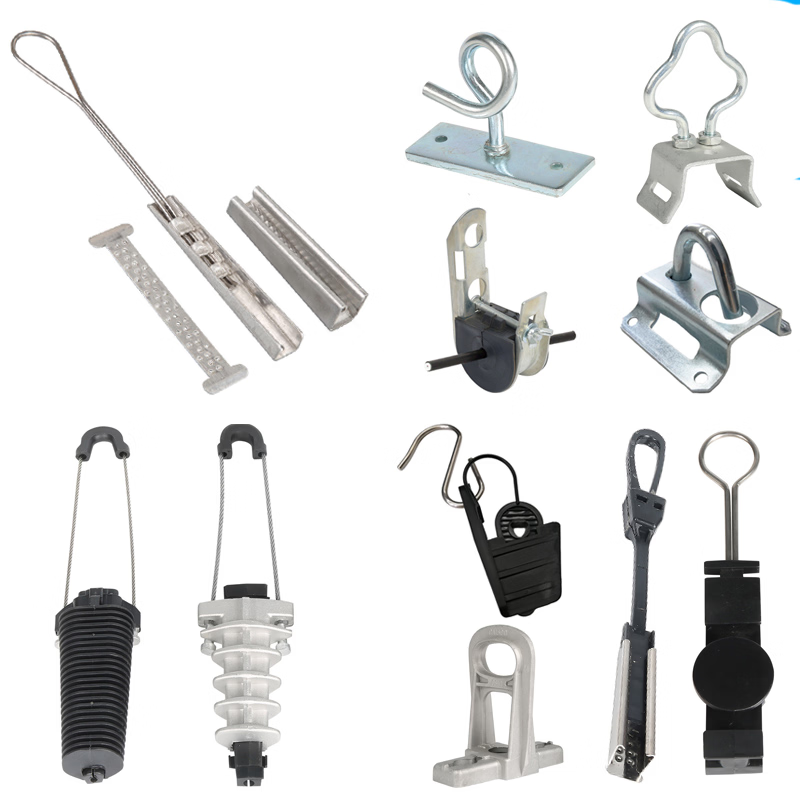 CW-SDC: J Type Suspension Clamp for Double Cables 14/16mm