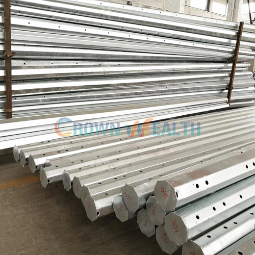 CW-8MP-X: Steel Utility Pole | Octagonal Steel Pole | Galvanized Steel Utility Pole