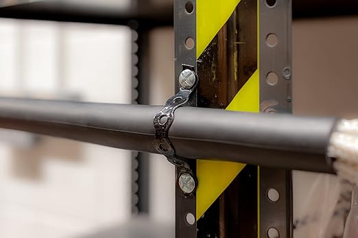 All Round Black PVC Coated Hanging Galvanized Metal Perforated Cable Fixing Band Strap – Durable Fixing Solution for Cable, Pipe & Structural Support