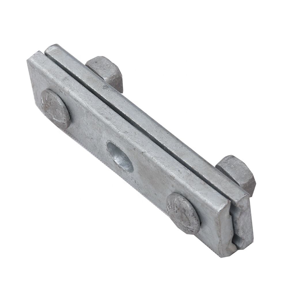 Custom Galvanized Steel Line Cable Clamp Three Bolt Guy Straight Adss Cable Suspension Guy Clamp