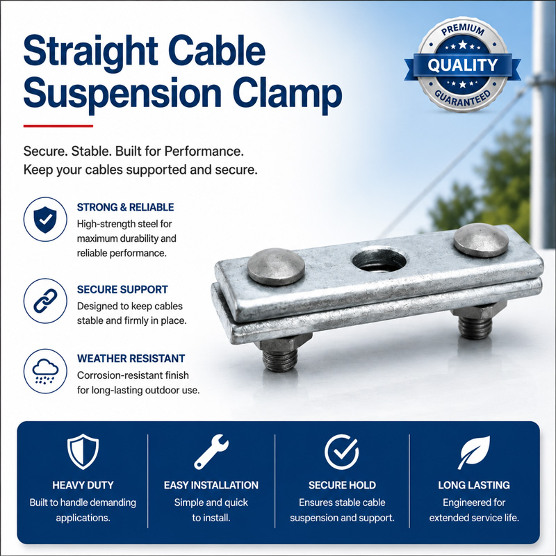 Straight Cable Suspension Clamp