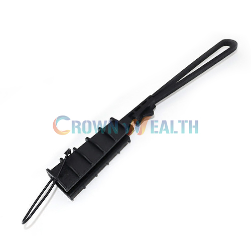 CW-PDC001: Plastic Flat Telecom Fiber Optic Tension Drop Wire Cable Clamp