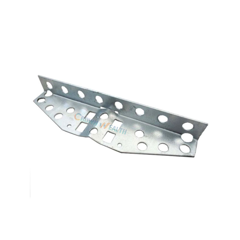Overhead Power Telecom Crossarm Support Drop Cable 11 Holes Mount Angle Steel Bracket Cross Arm